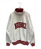 KEBOZケボズ）の古着「ハーフジップスウェット」｜グレー