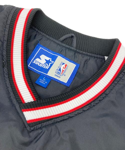 STARTER（スターター）STARTER (スターター) プルオーバーナイロンスタジャン ブラック サイズ:Lの古着・服飾アイテム