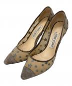 JIMMY CHOOジミーチュウ）の古着「メッシュヒールパンプス」｜グレー