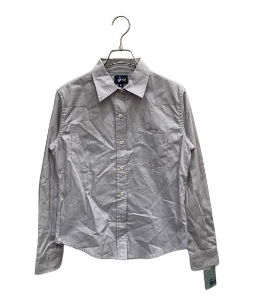stussy（ステューシー）stussy (ステューシー) L/S DALE SHIRT グレー サイズ:Sの古着・服飾アイテム