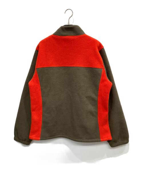 stussy（ステューシー）stussy (ステューシー) DRIFT DIAGONAL PULLOVER ブラウン×オレンジ サイズ:Mの古着・服飾アイテム