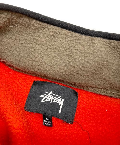 stussy（ステューシー）stussy (ステューシー) DRIFT DIAGONAL PULLOVER ブラウン×オレンジ サイズ:Mの古着・服飾アイテム