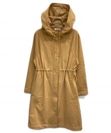 THREE DOTS（スリードッツ）の古着「フーデッドコート」｜ブラウン