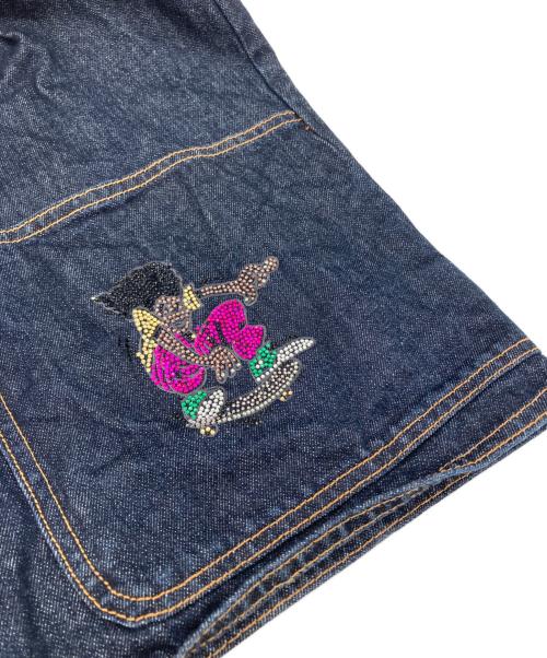 X-LARGE（エクストララージ）X-LARGE (エクストララージ) ラインストーンデニムベスト インディゴ サイズ:Lの古着・服飾アイテム