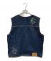 X-LARGE (エクストララージ) ラインストーンデニムベスト インディゴ サイズ:L：6000円