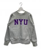 Champion REVERSE WEAVE×NYUチャンピオン リバース ウィーブ×エヌワイユー）の古着「プリントスウェット」｜グレー