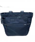 TUMI×SHIPSトゥミ×シップス）の古着「エクスパンダブル スクエア トートバッグ」｜ネイビー