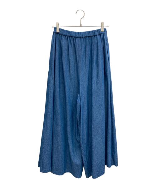 mizuiro-ind（ミズイロインド）mizuiro-ind (ミズイロインド) デニムワイドパンツ インディゴ サイズ:SIZE 1の古着・服飾アイテム