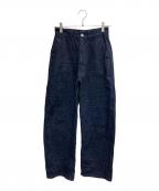 ORCIVALオーシバル）の古着「ドレーピングパンツ」｜インディゴ