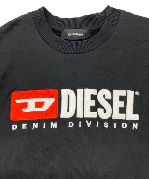 DIESEL（ディーゼル）DIESEL (ディーゼル) ロゴスウェット ブラック サイズ:Sの古着・服飾アイテム