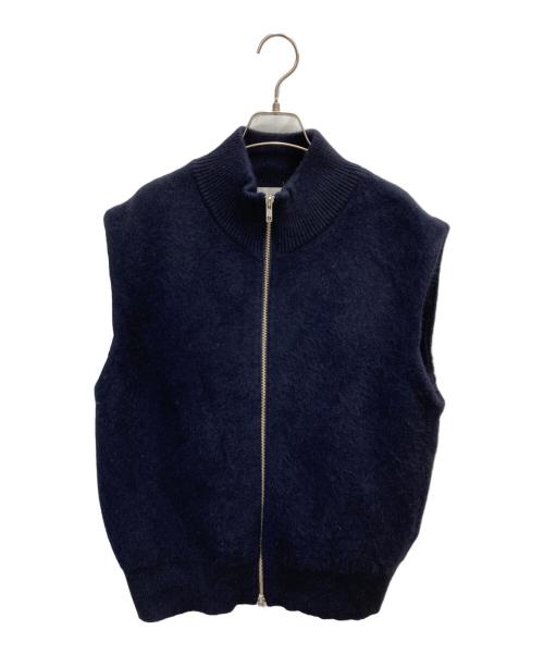 MIESROHE（ミースロエ）MIESROHE (ミースロエ) 接結シャギーニットベスト ネイビー サイズ:FREEの古着・服飾アイテム