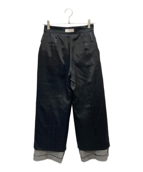 ANAYI（アナイ）ANAYI (アナイ) モノトーンワッフルワイドマリンパンツ グレー サイズ:36の古着・服飾アイテム