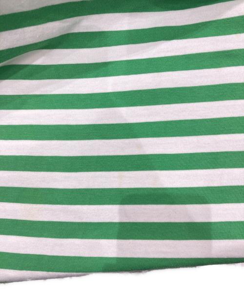 LACOSTE（ラコステ）LACOSTE (ラコステ) コットンジャージクルーネックドレス グリーン×ホワイト サイズ:XSの古着・服飾アイテム