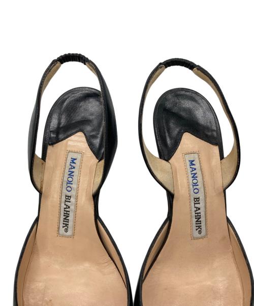 Manolo Blahnik（マノロブラニク）Manolo Blahnik (マノロブラニク) ストラップパンプス ブラック サイズ:36 1/2の古着・服飾アイテム