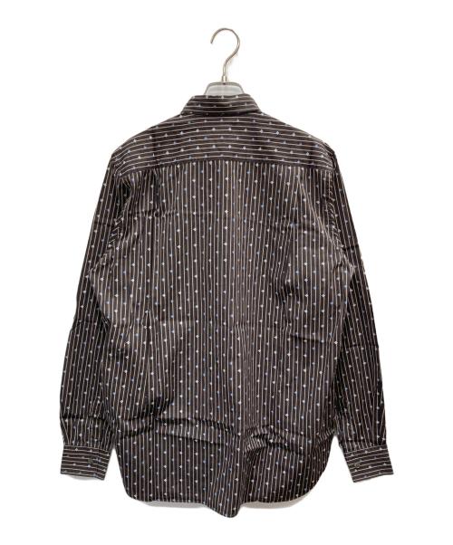 COMME des GARCONS SHIRT（コムデギャルソンシャツ）COMME des GARCONS SHIRT (コムデギャルソンシャツ) ストライプシャツ ブラウン サイズ:Mの古着・服飾アイテム