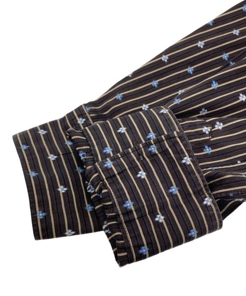 COMME des GARCONS SHIRT（コムデギャルソンシャツ）COMME des GARCONS SHIRT (コムデギャルソンシャツ) ストライプシャツ ブラウン サイズ:Mの古着・服飾アイテム