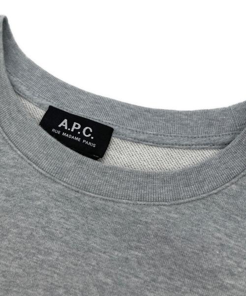 A.P.C.（アーペーセー）A.P.C. (アーペーセー) ロゴスウェット グレー サイズ:Lの古着・服飾アイテム