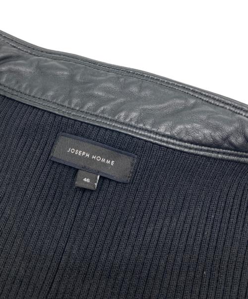 JOSEPH HOMME（ジョゼフ オム）JOSEPH HOMME (ジョゼフ オム) 切替しレザージャケット ブラック サイズ:46の古着・服飾アイテム
