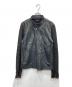 JOSEPH HOMME（ジョゼフ オム）の古着「切替しレザージャケット」｜ブラック