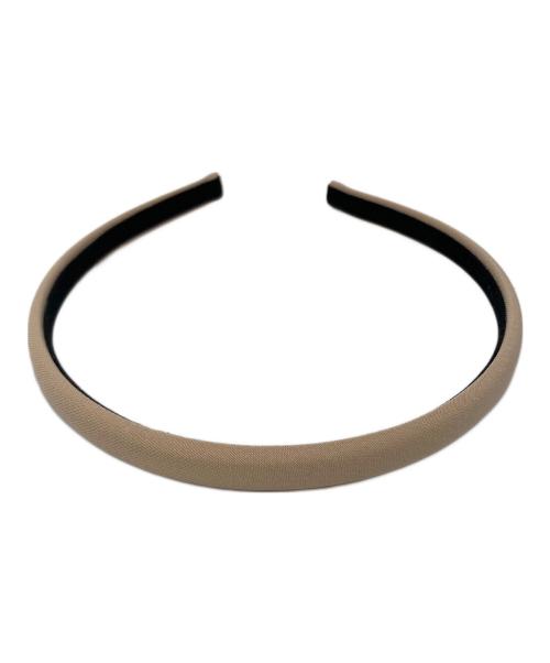 ALEXANDRE de Paris（アレクサンドルドゥパリ）ALEXANDRE de Paris (アレクサンドルドゥパリ) ベロアカチューシャ ベージュの古着・服飾アイテム