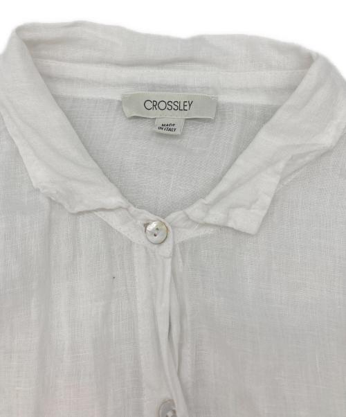 crossley（クロスリー）CROSSLEY (クロスリー) リネンシャツ ホワイト サイズ:XSの古着・服飾アイテム