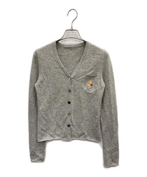 lucien pellat-finet（ルシアン・ペラフィネ）lucien pellat-finet (ルシアン・ペラフィネ) カシミヤカーディガン グレー サイズ:2の古着・服飾アイテム