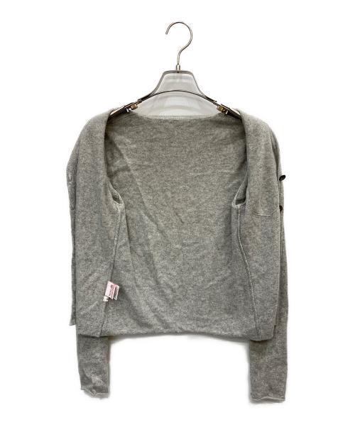lucien pellat-finet（ルシアン・ペラフィネ）lucien pellat-finet (ルシアン・ペラフィネ) カシミヤカーディガン グレー サイズ:2の古着・服飾アイテム