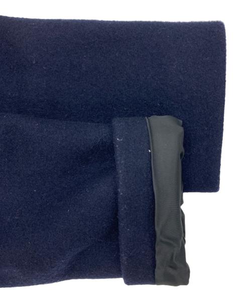 LANVIN en Bleu（ランバンオンブルー）LANVIN en Bleu (ランバンオンブルー) ノーカラーウールコート ネイビー サイズ:36の古着・服飾アイテム