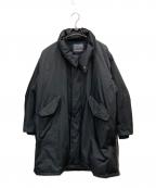 LOFTLABOロフトラボ）の古着「カワダフェザー スタンドカラー ダウン コート」｜ブラック