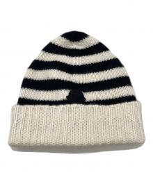 MONCLER（モンクレール）の古着「ニット帽」｜ホワイト×ブラック