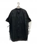 mint designsミント デザインズ）の古着「シルク混コットンレースブラウス」｜ブラック