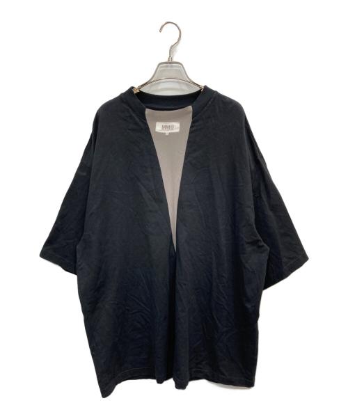 MM6 Maison Margiela（エムエムシックスメゾンマルジェラ）MM6 Maison Margiela (エムエムシックスメゾンマルジェラ) Paneled T-Shirt ブラック サイズ:Sの古着・服飾アイテム