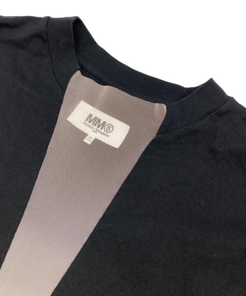 MM6 Maison Margiela（エムエムシックスメゾンマルジェラ）MM6 Maison Margiela (エムエムシックスメゾンマルジェラ) Paneled T-Shirt ブラック サイズ:Sの古着・服飾アイテム