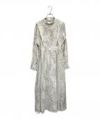 &g'amieアンジェム）の古着「花柄ロングワンピース」｜ホワイト