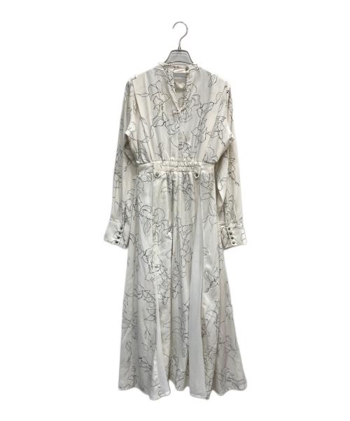 &g'amie（アンジェム）&g'amie (アンジェム) 花柄ロングワンピース ホワイト サイズ:F 未使用品の古着・服飾アイテム