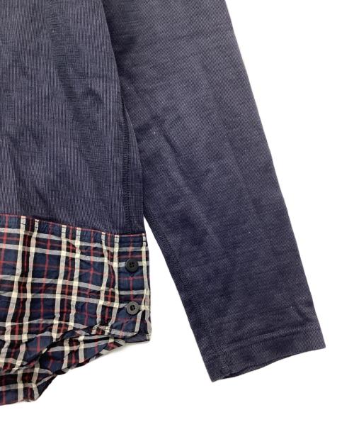 COMME des GARCONS HOMME（コムデギャルソン オム）COMME des GARCONS HOMME (コムデギャルソン オム) ドッキングカットソー ネイビー サイズ:Mの古着・服飾アイテム