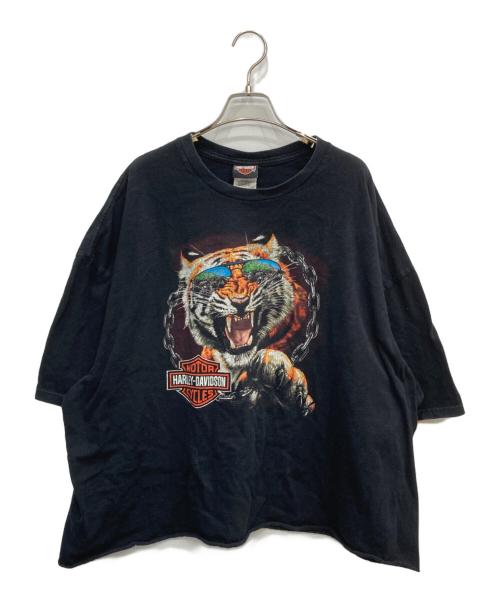 HARLEY-DAVIDSON（ハーレーダビッドソン）HARLEY-DAVIDSON (ハーレーダビッドソン) プリントTシャツ ブラック サイズ:4XLの古着・服飾アイテム