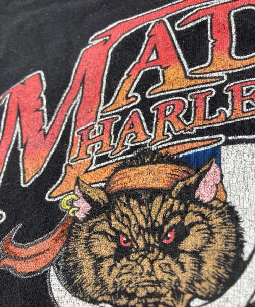 HARLEY-DAVIDSON（ハーレーダビッドソン）HARLEY-DAVIDSON (ハーレーダビッドソン) プリントTシャツ ブラック サイズ:4XLの古着・服飾アイテム