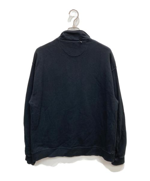 HUF（ハフ）HUF (ハフ) ハーフジップスウェット ブラック サイズ:Lの古着・服飾アイテム