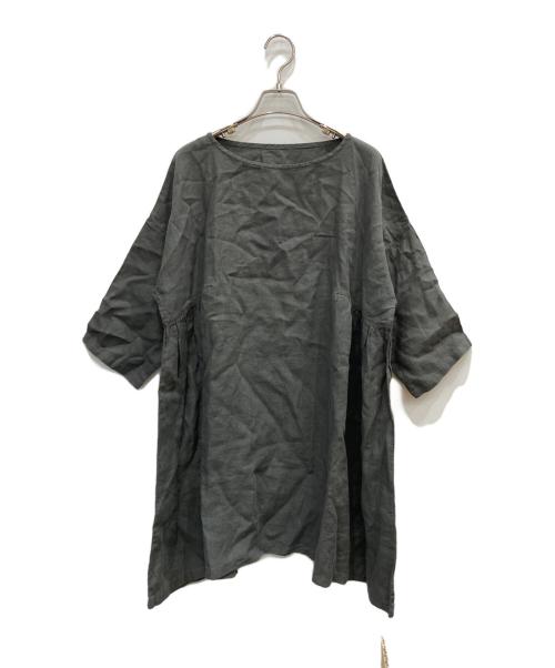 nest Robe（ネストローブ）nest Robe (ネストローブ) リネンワンピース グレー サイズ:表記なしの古着・服飾アイテム
