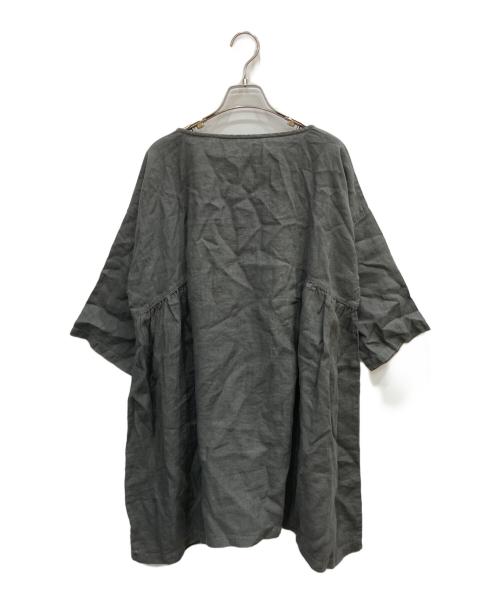 nest Robe（ネストローブ）nest Robe (ネストローブ) リネンワンピース グレー サイズ:表記なしの古着・服飾アイテム