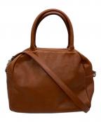 MARGARET HOWELL ideaマーガレット ハウエル アイディア）の古着「2WAYレザーバッグ」｜ブラウン