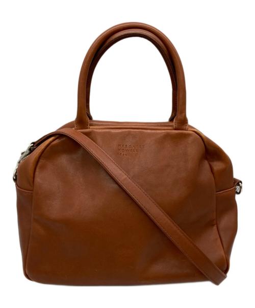 MARGARET HOWELL idea（マーガレット ハウエル アイディア）MARGARET HOWELL idea (マーガレット ハウエル アイディア) 2WAYレザーバッグ ブラウンの古着・服飾アイテム