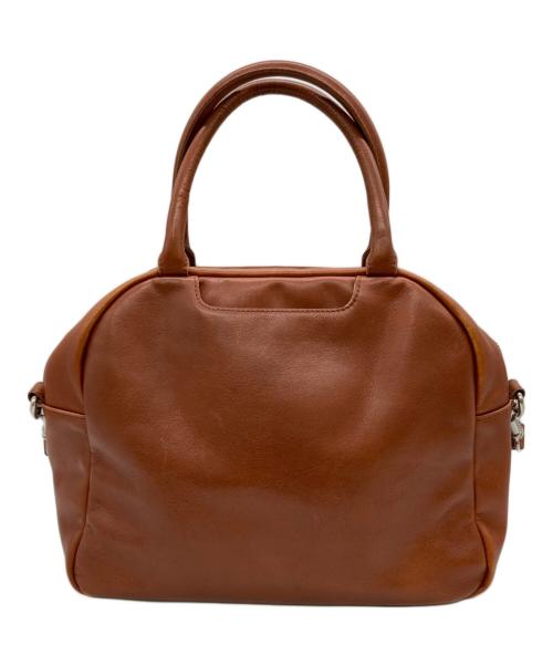 MARGARET HOWELL idea（マーガレット ハウエル アイディア）MARGARET HOWELL idea (マーガレット ハウエル アイディア) 2WAYレザーバッグ ブラウンの古着・服飾アイテム