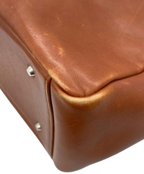 MARGARET HOWELL idea（マーガレット ハウエル アイディア）MARGARET HOWELL idea (マーガレット ハウエル アイディア) 2WAYレザーバッグ ブラウンの古着・服飾アイテム