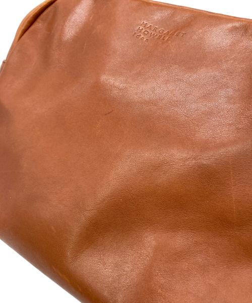 MARGARET HOWELL idea（マーガレット ハウエル アイディア）MARGARET HOWELL idea (マーガレット ハウエル アイディア) 2WAYレザーバッグ ブラウンの古着・服飾アイテム