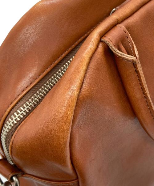 MARGARET HOWELL idea（マーガレット ハウエル アイディア）MARGARET HOWELL idea (マーガレット ハウエル アイディア) 2WAYレザーバッグ ブラウンの古着・服飾アイテム
