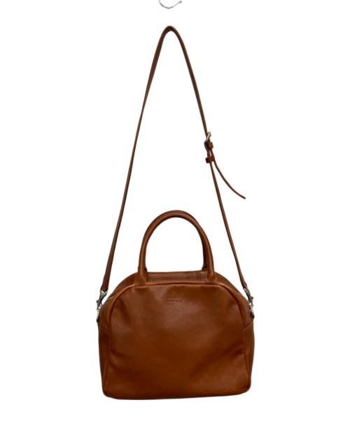 MARGARET HOWELL idea（マーガレット ハウエル アイディア）MARGARET HOWELL idea (マーガレット ハウエル アイディア) 2WAYレザーバッグ ブラウンの古着・服飾アイテム