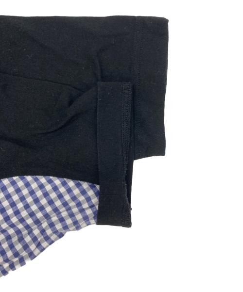 Vivienne Westwood RED LABEL（ヴィヴィアンウエストウッドレッドレーベル）Vivienne Westwood RED LABEL (ヴィヴィアンウエストウッドレッドレーベル) ドッキングジップTシャツ ブラック×ブルー サイズ:2の古着・服飾アイテム