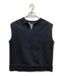 R BY 45rpm（アールバイフォーティファイブアールピーエム）の古着「スウェットベスト」｜インディゴ